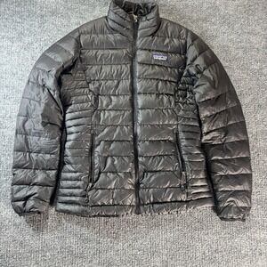 Patagonia Puffer Jacket Womens XS Black Quilted Full Zip Insulated Warm Packable